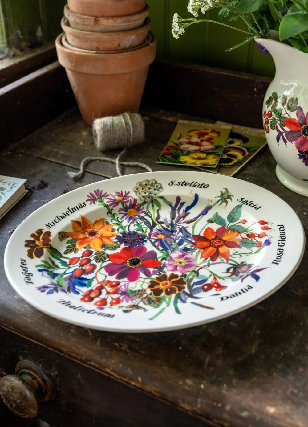 Autumn Flowers Medium Oval Platter