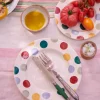 Big Polka Dots Large Dinner Plate, 10.5 Inch