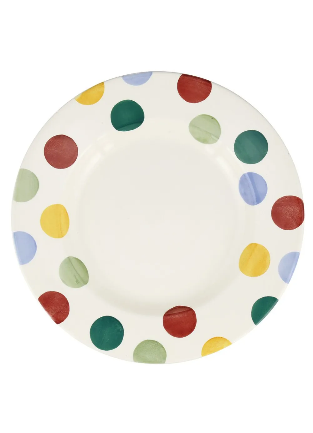 Big Polka Dots Large Dinner Plate, 10.5 Inch