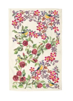 Birds In The Garden Tea Towel