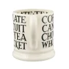 Black Toast All Over Writing 1/2 Pint Mug