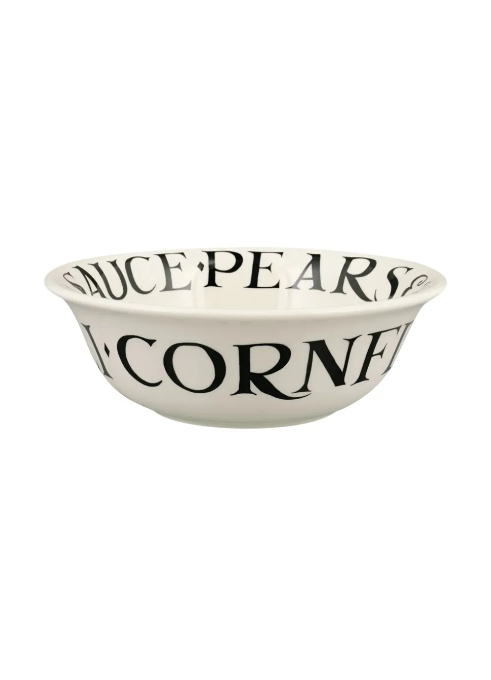 Black Toast Cereal Bowl