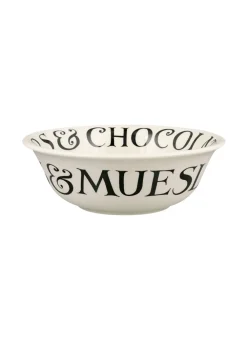Black Toast Cereal Bowl