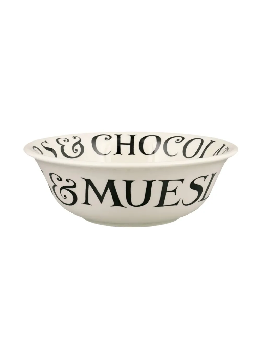 Black Toast Cereal Bowl