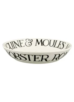 Black Toast Crab Linguine Medium Pasta Bowl