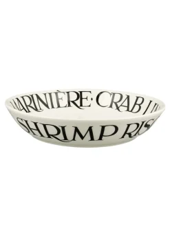 Black Toast Crab Linguine Medium Pasta Bowl