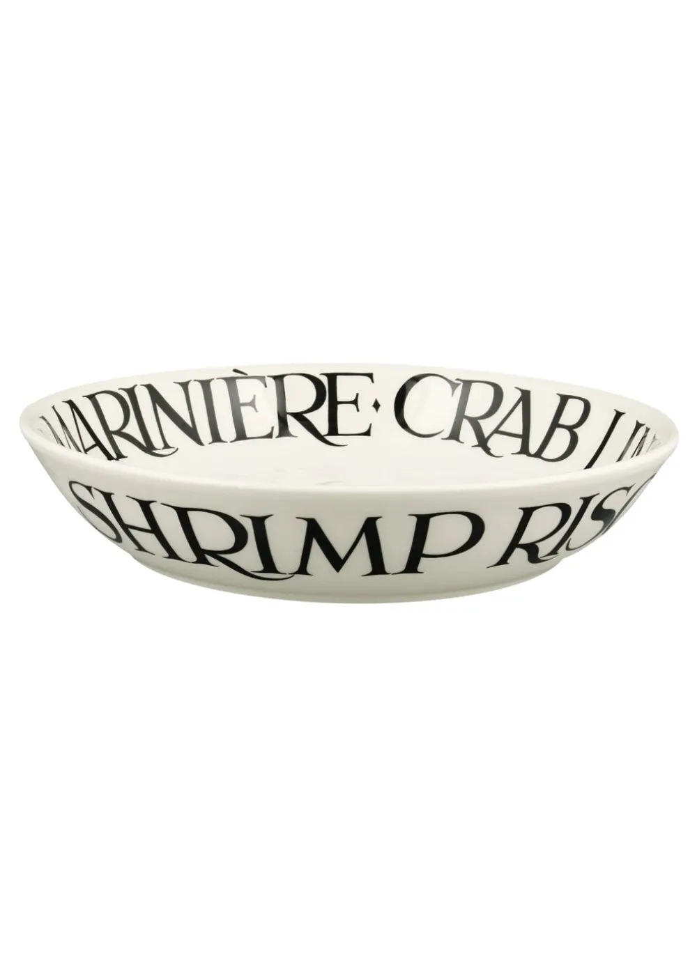 Black Toast Crab Linguine Medium Pasta Bowl