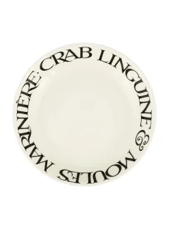 Black Toast Crab Linguine Medium Pasta Bowl