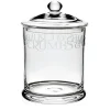 Black Toast Crystal Glass Biscuit Jar