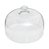 Black Toast Crystal Glass Cake Dome