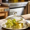 Black Toast Crystal Glass Cheese Dome