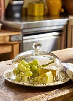 Black Toast Crystal Glass Cheese Dome