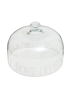 Black Toast Crystal Glass Cheese Dome