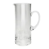 Black Toast Crystal Glass Straight Sided Jug
