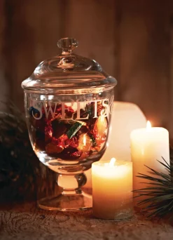 Black Toast Crystal Glass Sweetie Jar