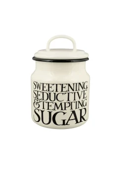 Black Toast Enamel Medium Storage Pot