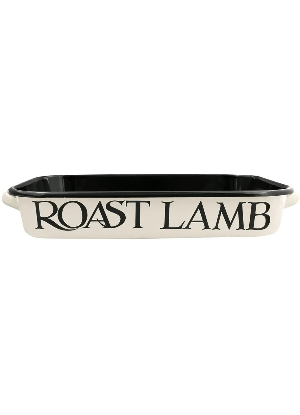 Black Toast Enamel Roasting Dish with Handles 40cm