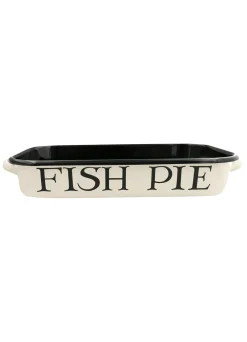 Black Toast Enamel Roasting Dish with Handles 40cm