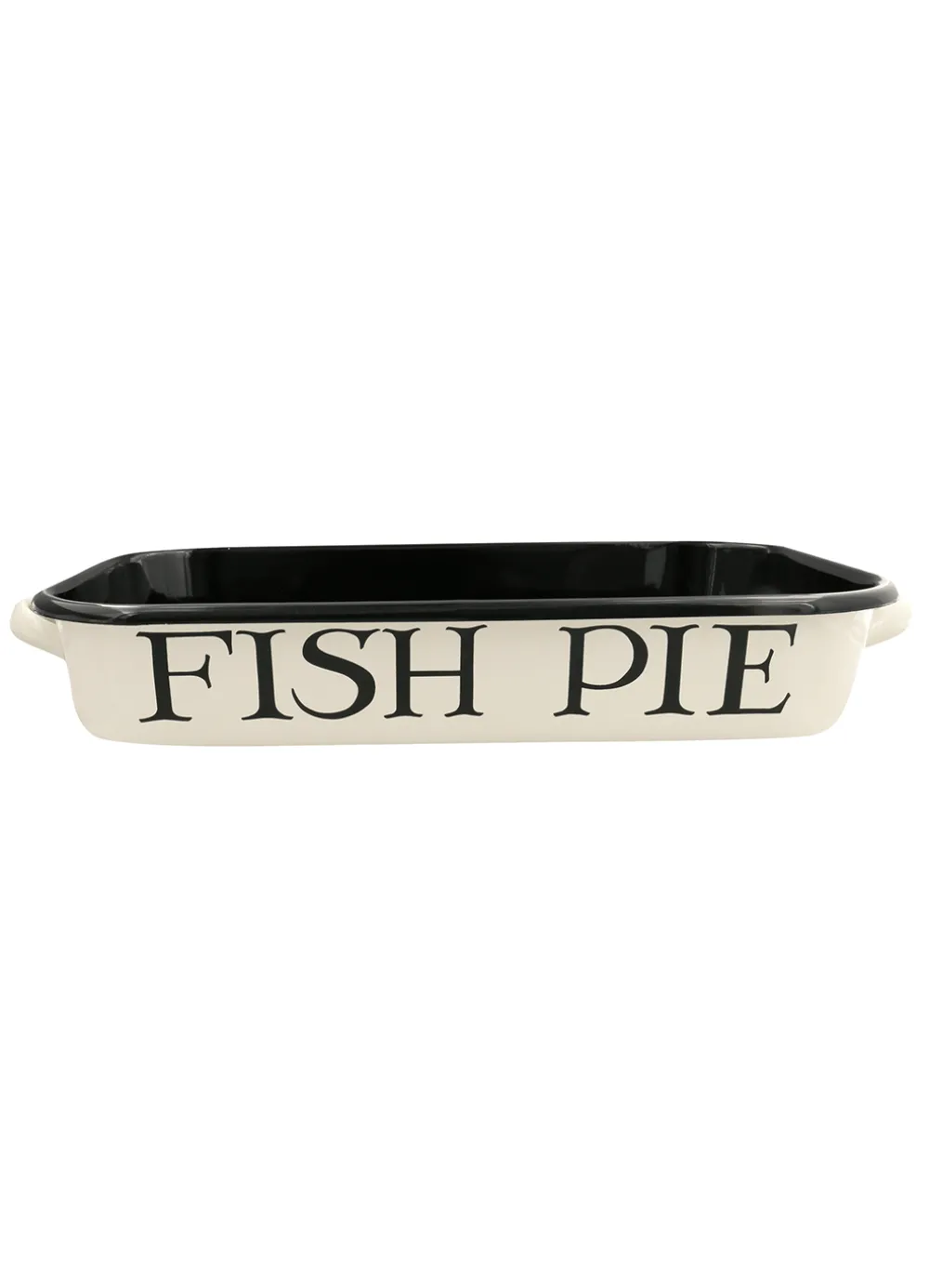 Black Toast Enamel Roasting Dish with Handles 40cm