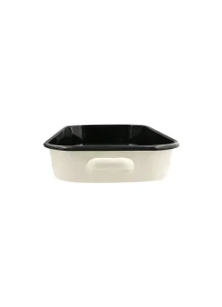 Black Toast Enamel Roasting Dish with Handles 40cm