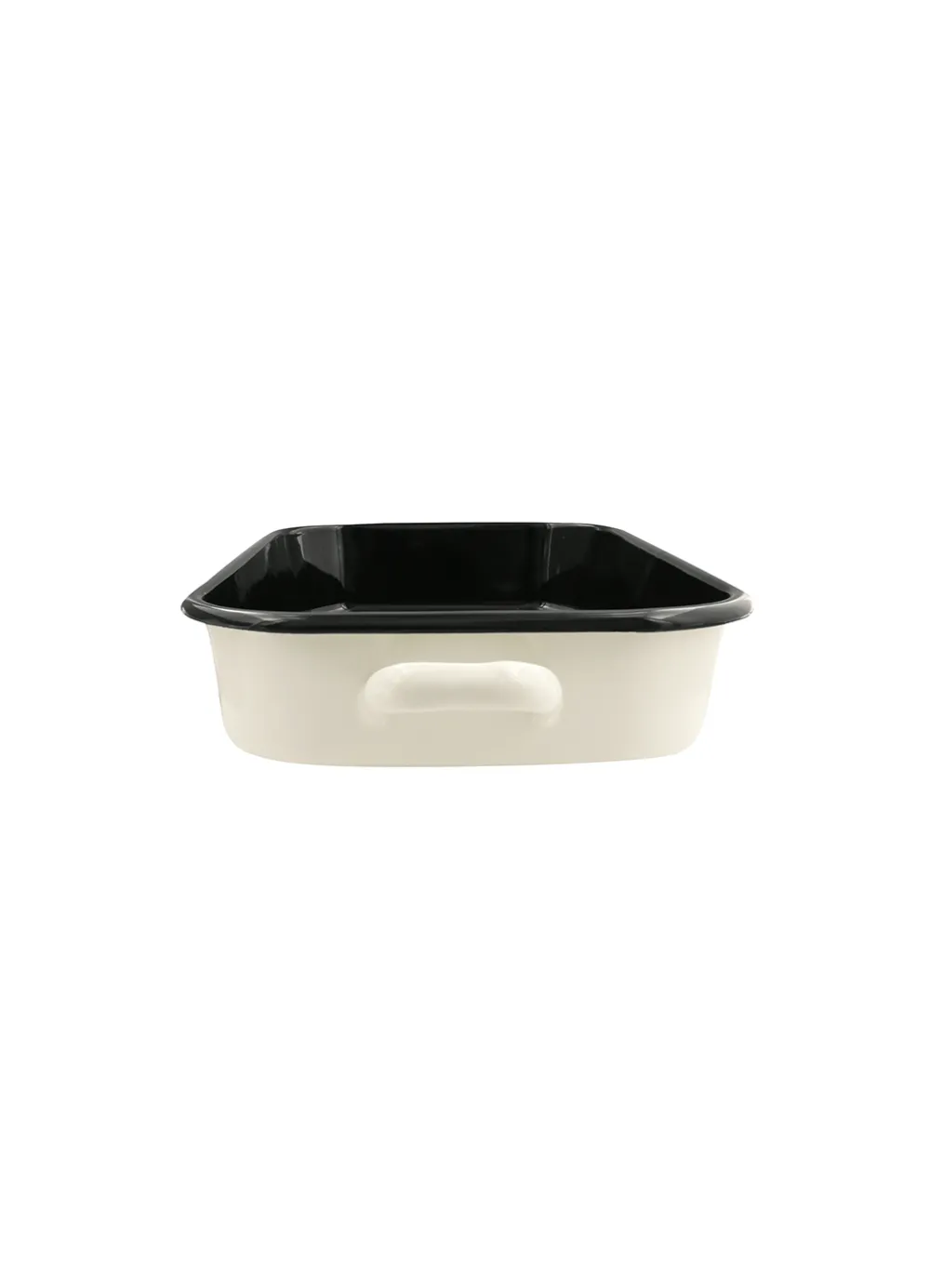 Black Toast Enamel Roasting Dish with Handles 40cm