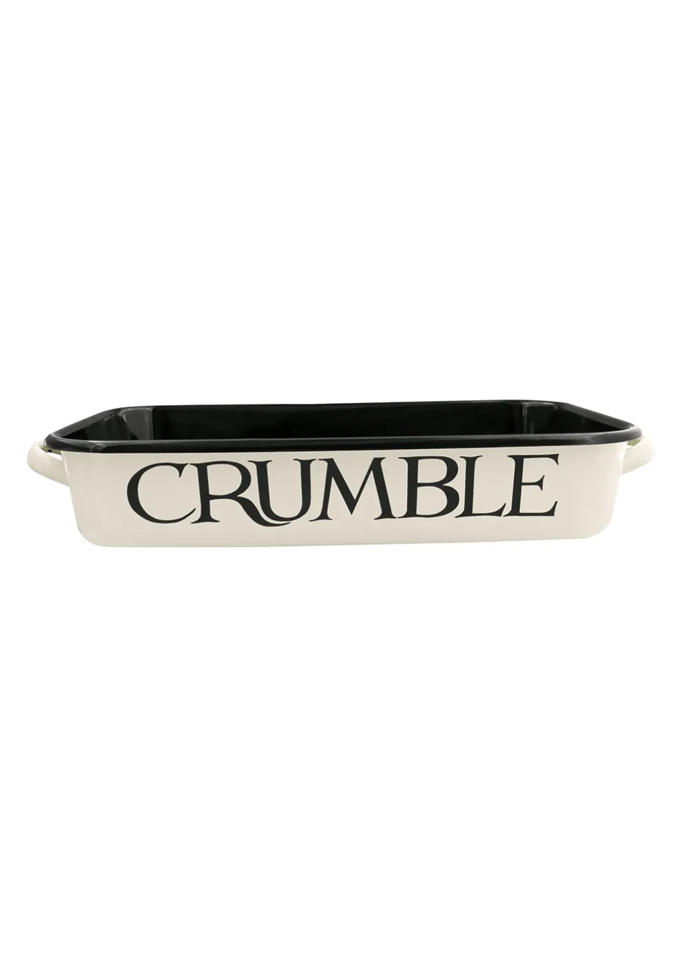 Black Toast Enamel Roasting Dish with Handles 38cm
