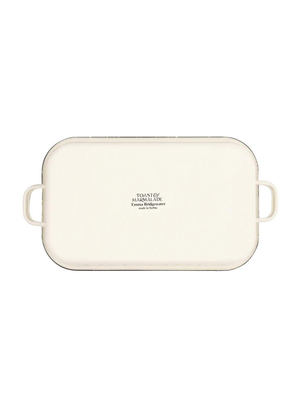 Black Toast Enamel Roasting Dish with Handles 38cm