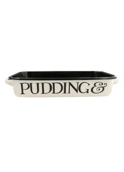 Black Toast Enamel Roasting Dish with Handles 38cm
