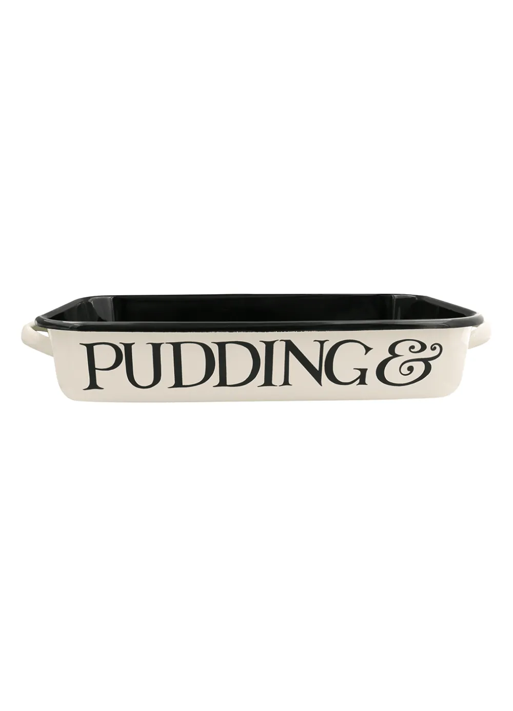 Black Toast Enamel Roasting Dish with Handles 38cm