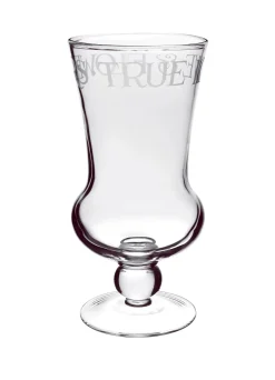 Black Toast Extra Large Crystal Glass Flared Vase