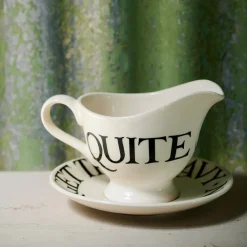 Black Toast Gravy Jug & Stand