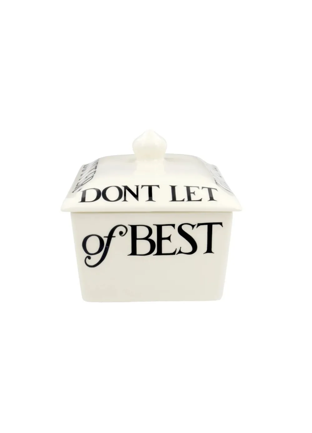Black Toast Half a Pound Small Butter Dish