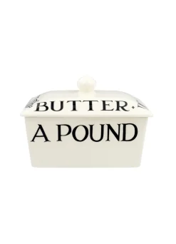 Black Toast Half a Pound Small Butter Dish