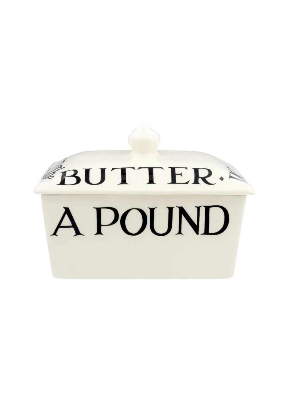 Black Toast Half a Pound Small Butter Dish