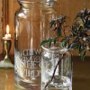 Black Toast Large Crystal Glass Jar Vase