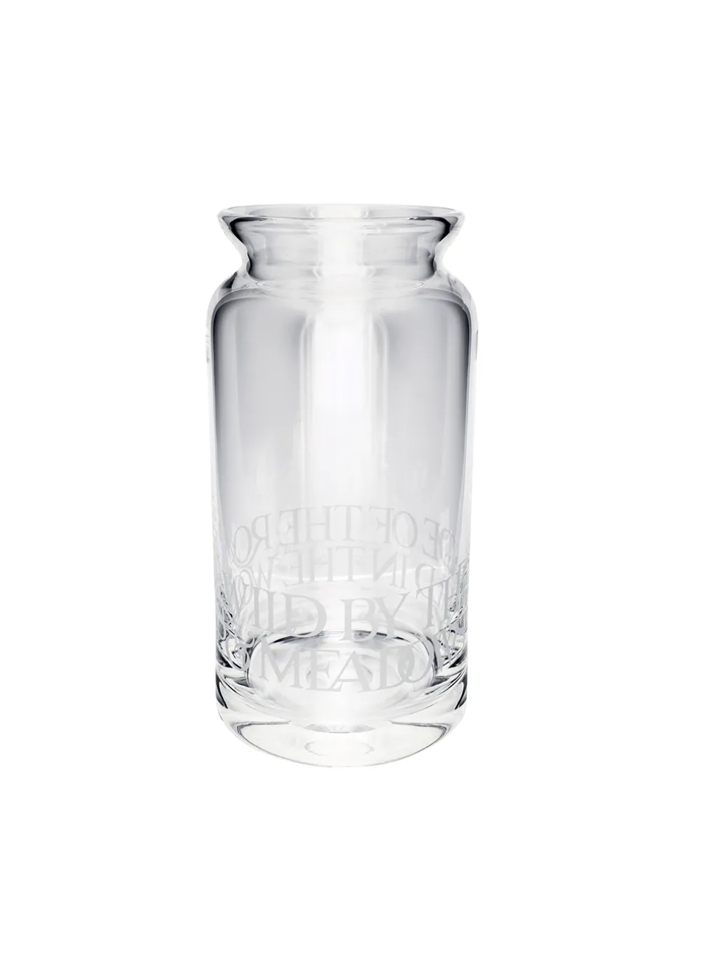 Black Toast Large Crystal Glass Jar Vase