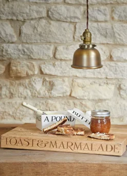 Black Toast Large Wooden Chopping Board