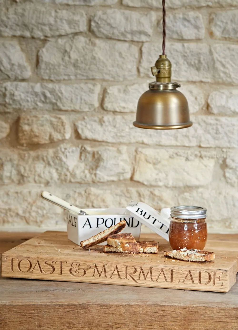 Black Toast Large Wooden Chopping Board