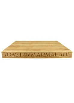 Black Toast Large Wooden Chopping Board