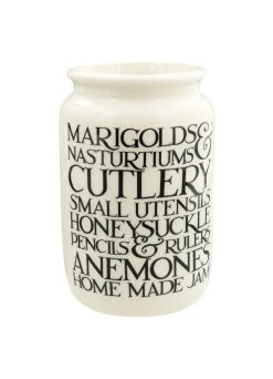 Black Toast Marigolds & Nasturtiums Large Jam Jar