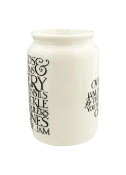 Black Toast Marigolds & Nasturtiums Large Jam Jar