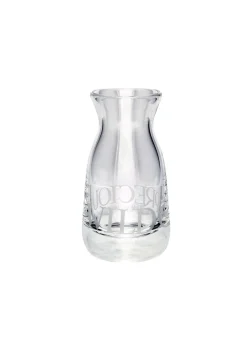 Black Toast Medium Crystal Glass Pot Vase