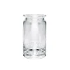 Black Toast Medium Crystal Glass Jar Vase