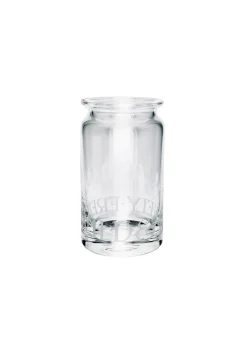 Black Toast Medium Crystal Glass Jar Vase