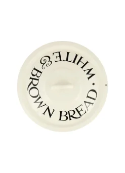 Black Toast Medium Enamel Bread Bin