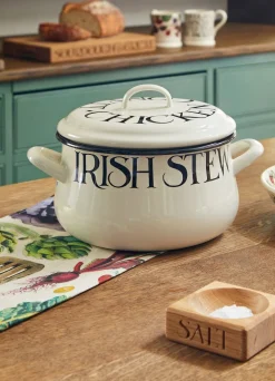 Black Toast Medium Enamel Cooking Pot