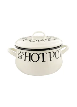 Black Toast Medium Enamel Cooking Pot