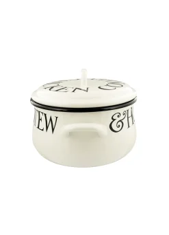 Black Toast Medium Enamel Cooking Pot