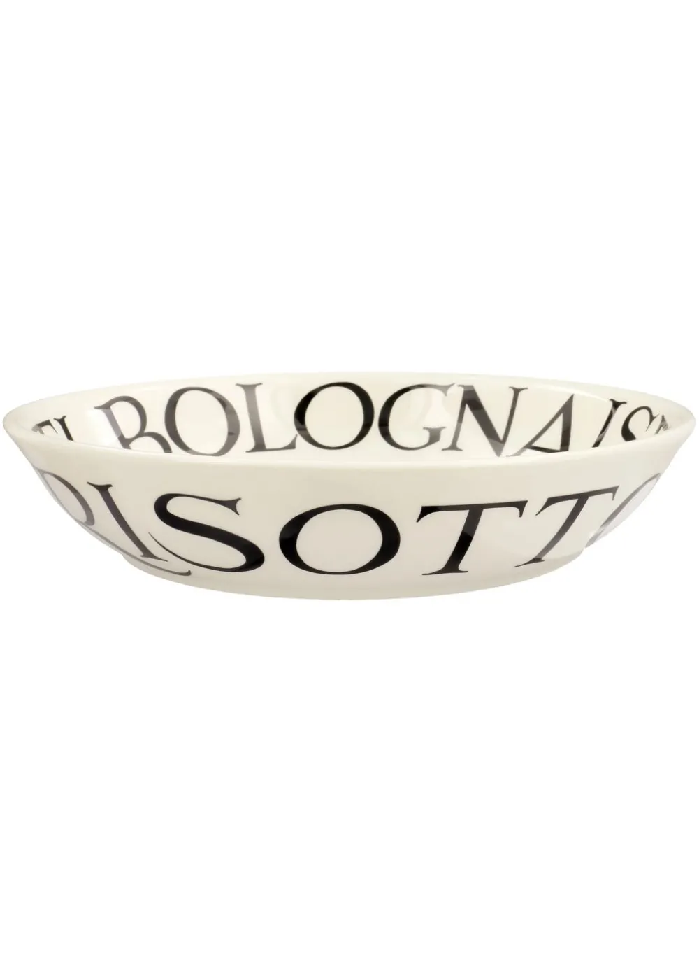 Black Toast Medium Pasta Bowl