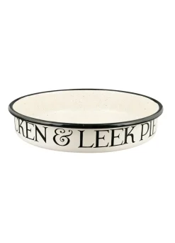 Black Toast Medium Savoury Enamel Pie Dish